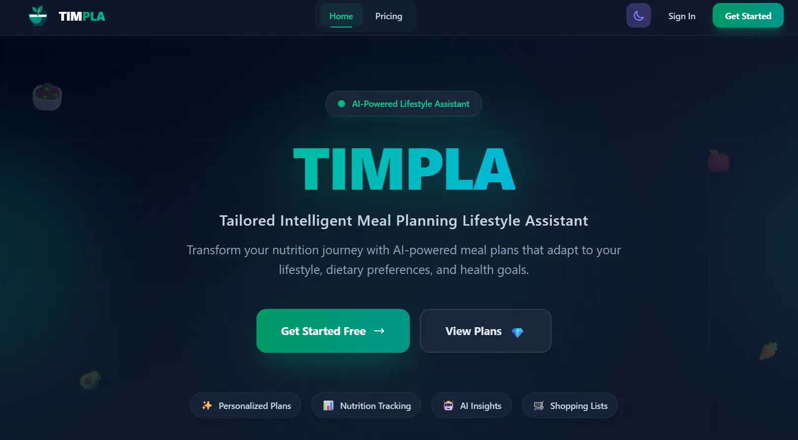 TIMPLA Landing Page